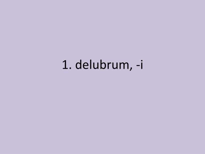 1 delubrum i n.w