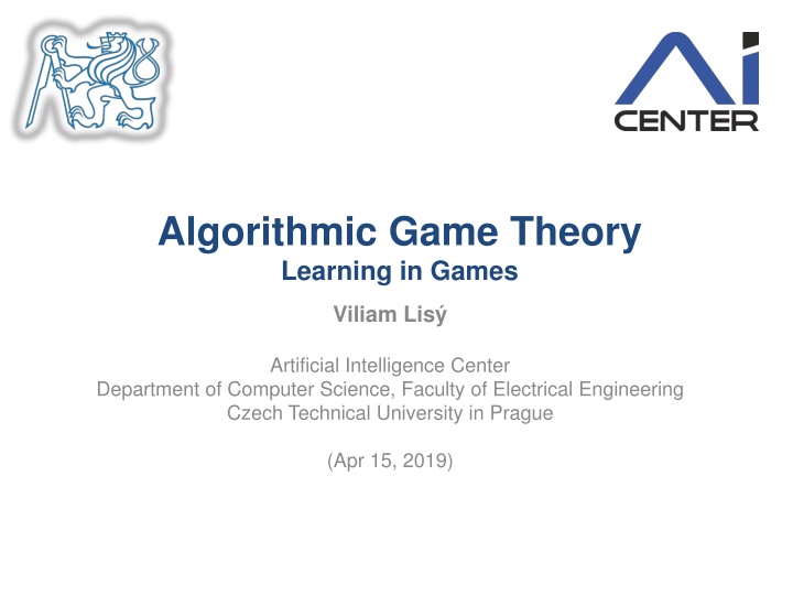 Algorithmic Game Theory: Learning in Games and Equilibrium Outcomes