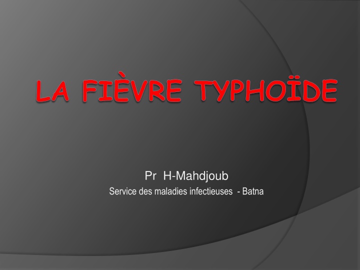 la fi vre typho de n.w