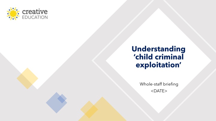 understanding child criminal exploitation n.w