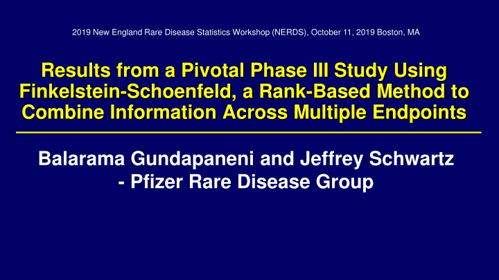 2019 new england rare disease statistics workshop n.w