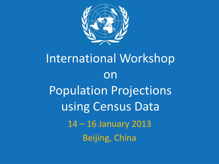 Workshop on Population Projections Using Census Data