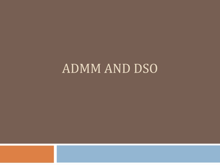 admm and dso n.w