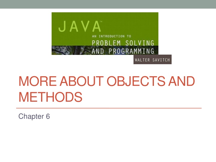 more about objects and methods n.w