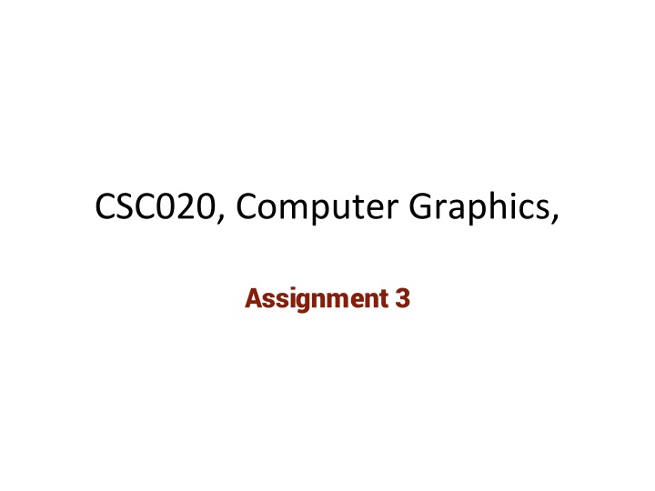 csc020 computer graphics n.w