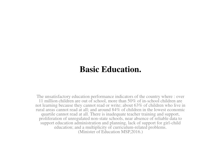 basic education n.w