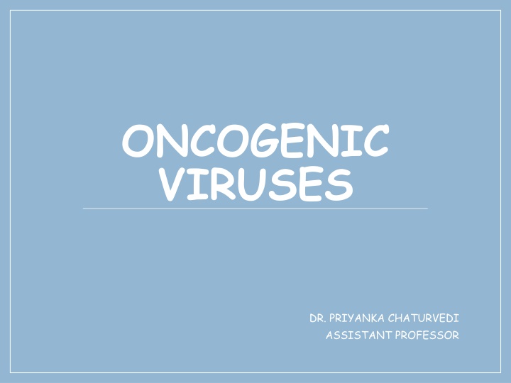 oncogenic viruses n.w