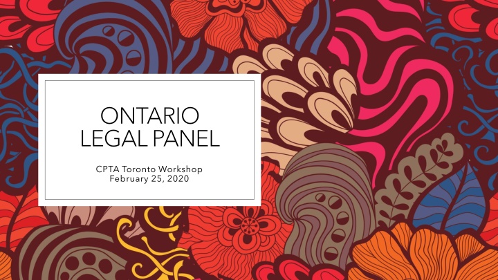ontario legal panel n.w