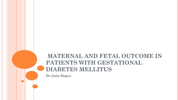 maternal and fetal outcome in patients with n.w