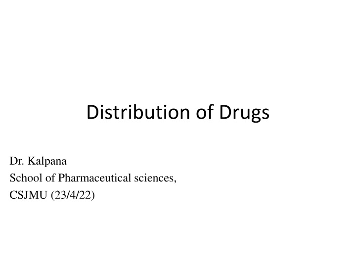 distribution of drugs n.w