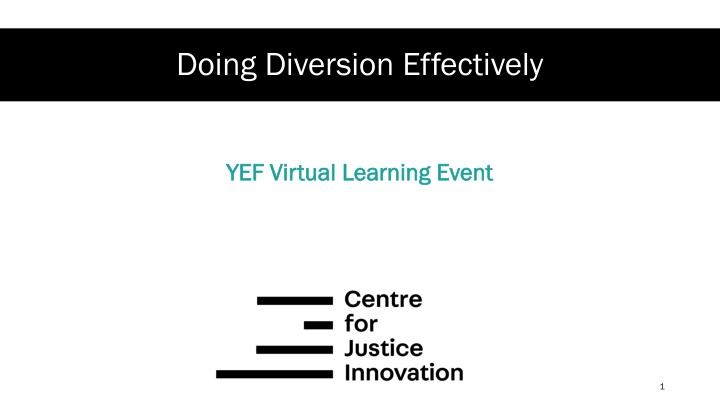 doing diversion effectively n.w