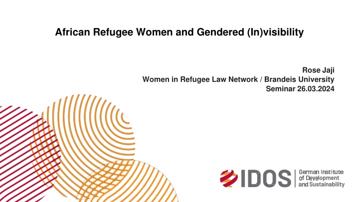 african refugee women and gendered in visibility n.w