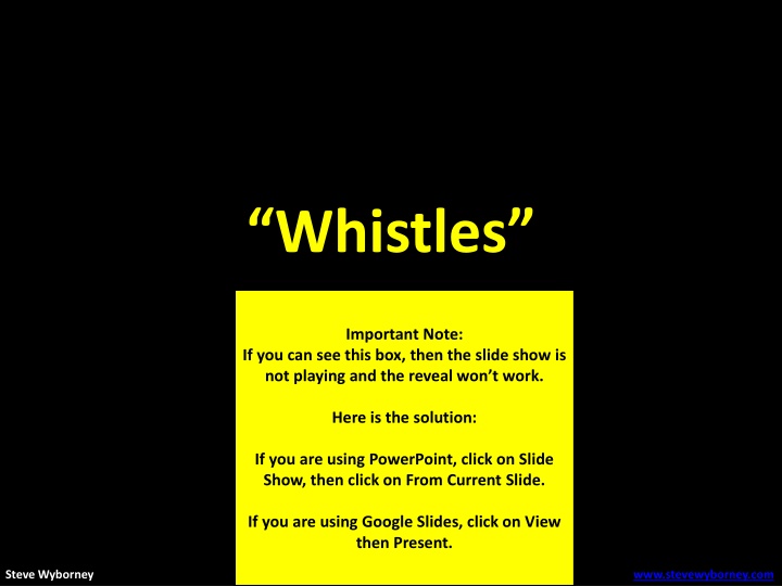 whistles n.w