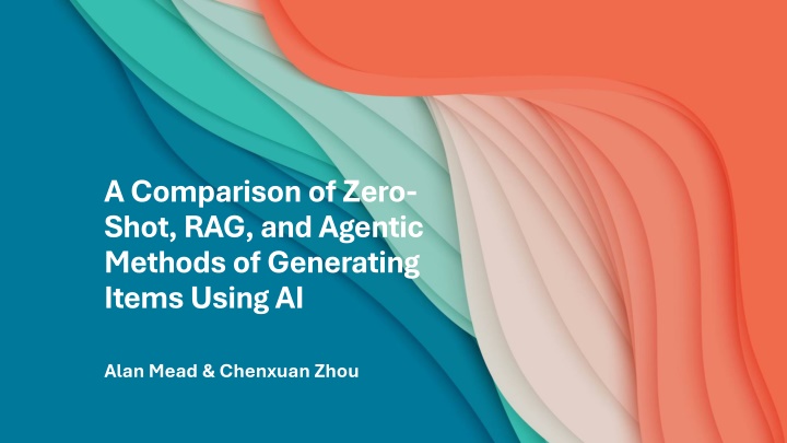 a comparison of zero shot rag and agentic methods n.w