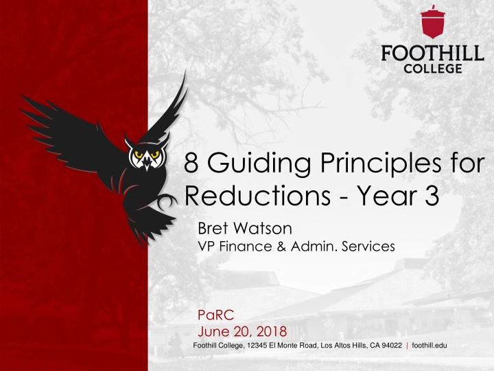 8 guiding principles for reductions year 3 bret n.w