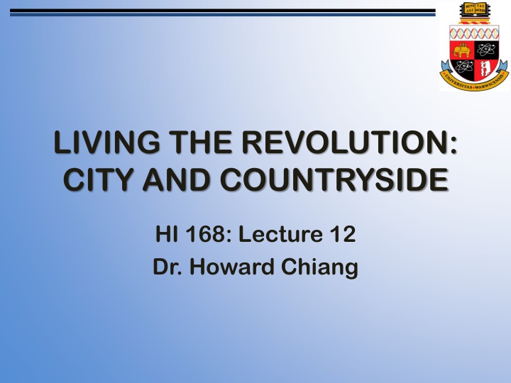 living the revolution city and countryside n.w