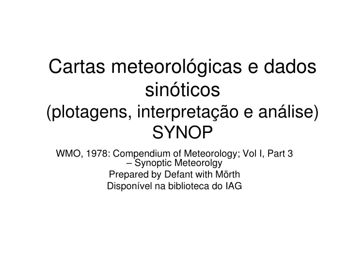 cartas meteorol gicas e dados sin ticos plotagens n.w