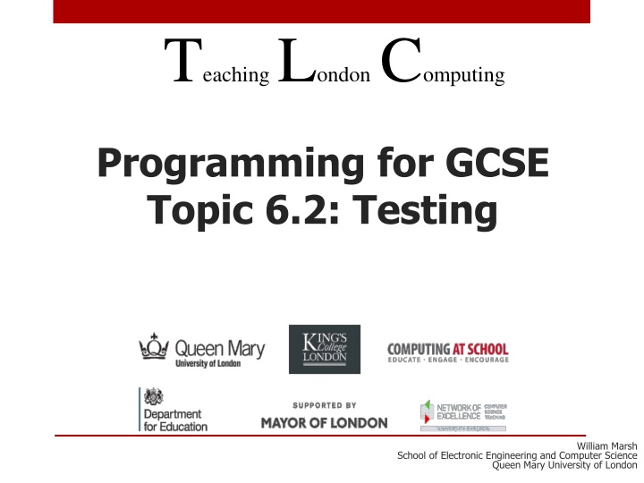 t eaching l ondon c omputing n.w
