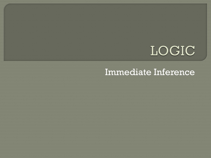 immediate inference n.w