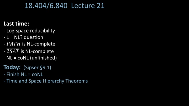 18 404 6 840 lecture 21 n.w
