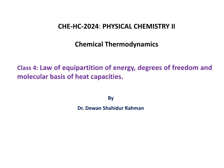 che hc 2024 physical chemistry ii n.w