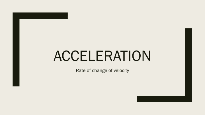acceleration n.w