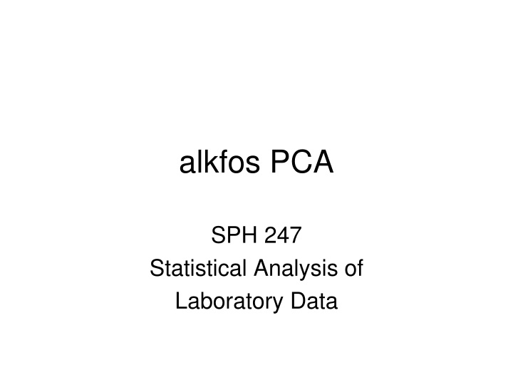 alkfos pca n.w