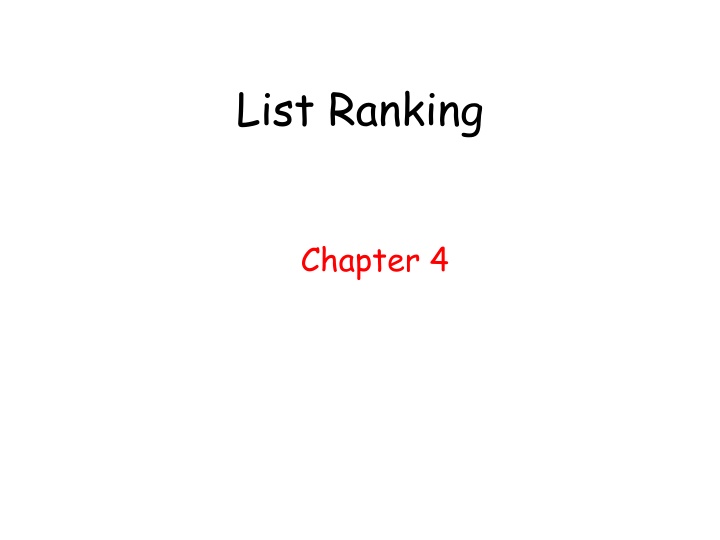 list ranking n.w
