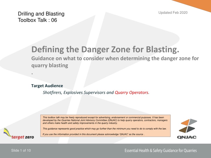 Defining the Danger Zone for Quarry Blasting