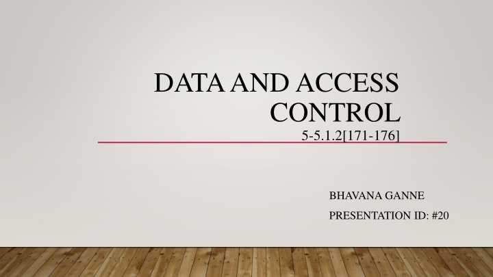 data and access control n.w