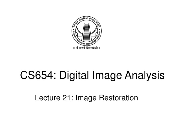 cs654 digital image analysis n.w