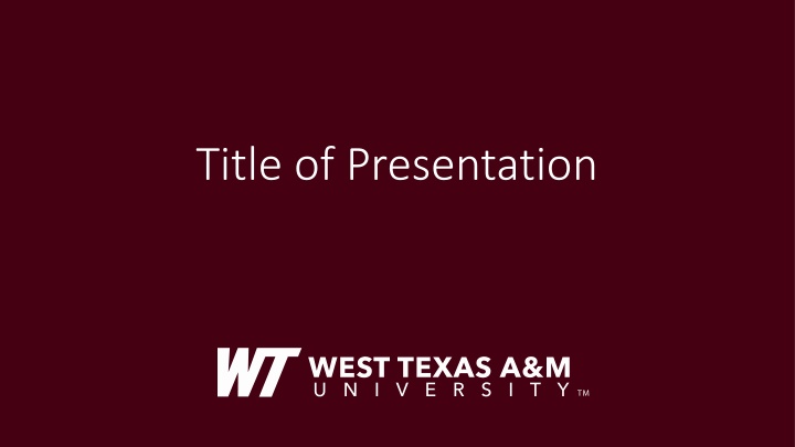 title of presentation n.w
