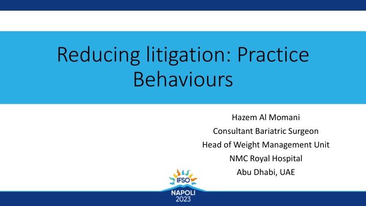 reducing litigation practice behaviours n.w