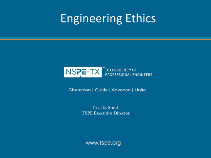 Engineering Ethics Leadership Conference featuring Trish B. Smith