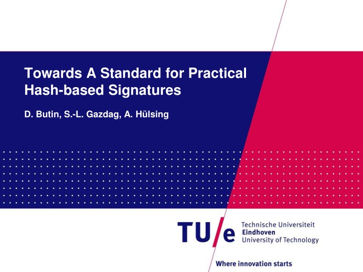 towards a standard for practical hash based n.w