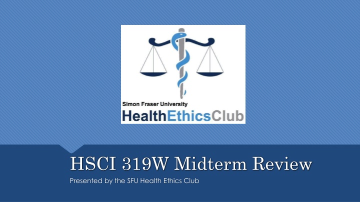 hsci 319w midterm review n.w