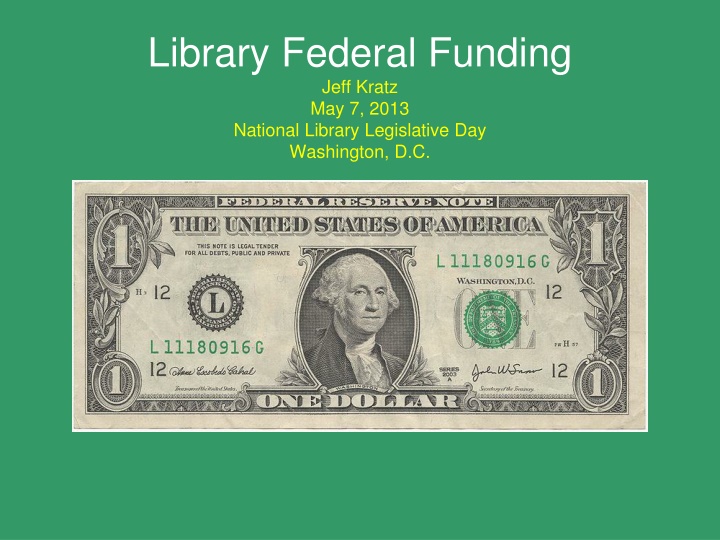 Library Federal Funding Overview