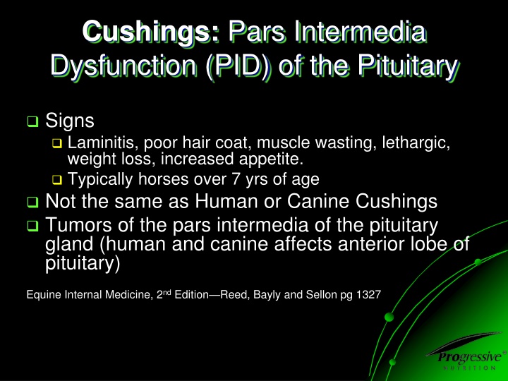 cushings pars intermedia dysfunction n.w