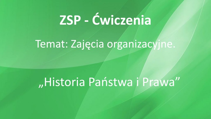 zsp wiczenia n.w