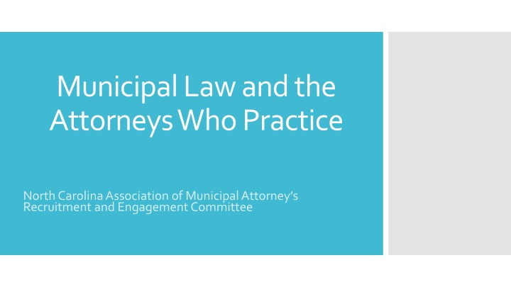 municipal law and the attorneys who practice n.w