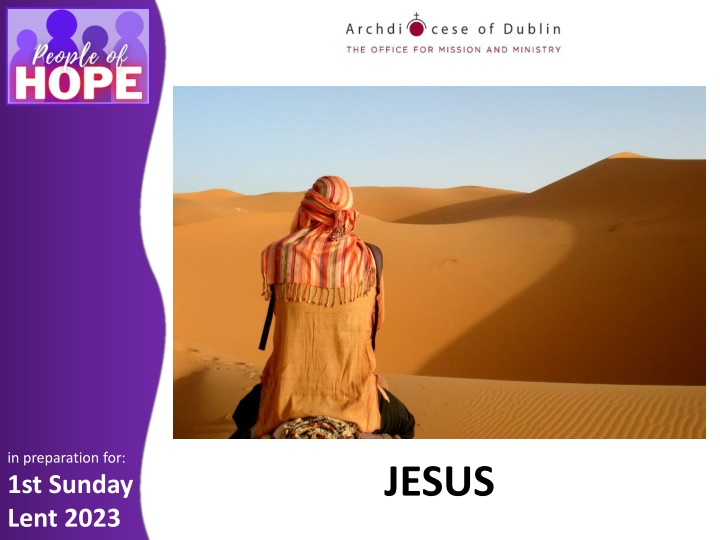 Jesus in Preparation for 1st Sunday Lent 2023