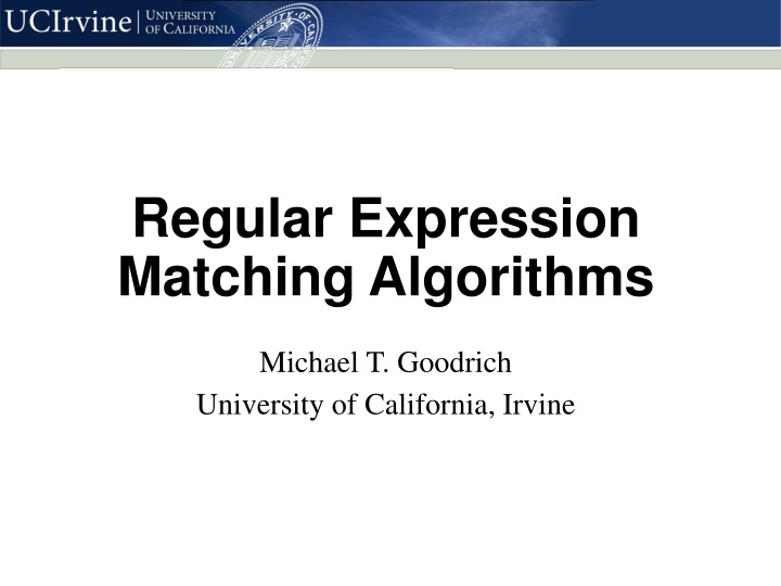 regular expression matching algorithms n.w