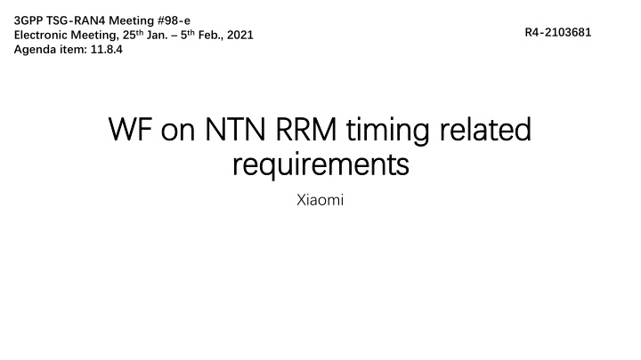 3gpp tsg ran4 meeting 98 e electronic meeting n.w