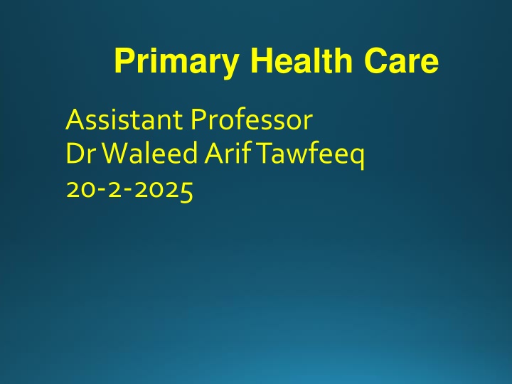 primary health care n.w