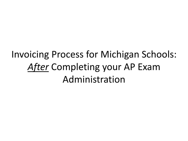 invoicing process for michigan schools after n.w