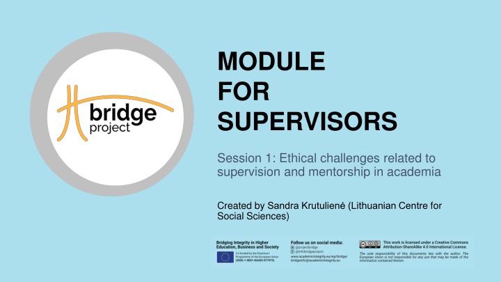 module for supervisors n.w