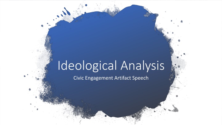ideological analysis civic engagement artifact n.w