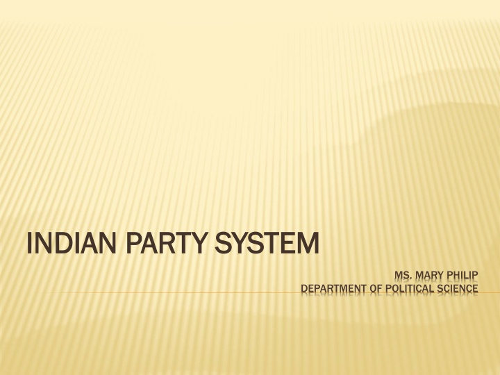 indian party system indian party system n.w