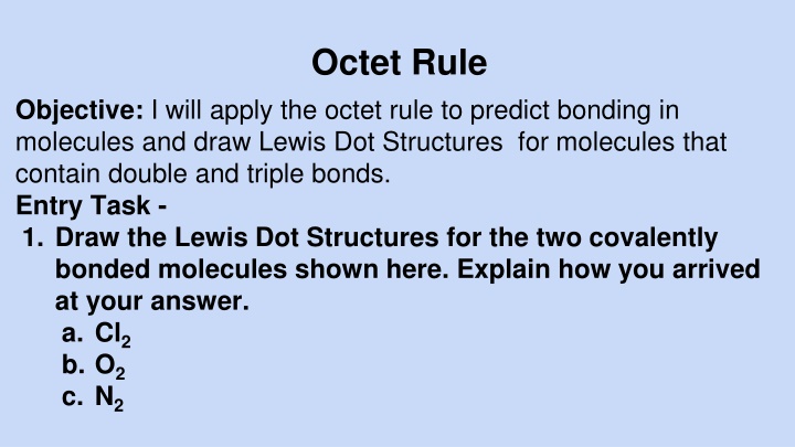 octet rule n.w