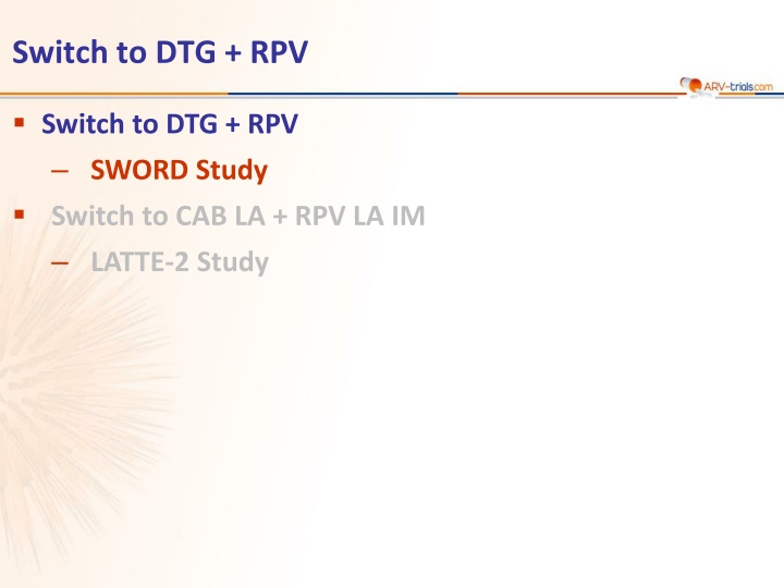 switch to dtg rpv n.w